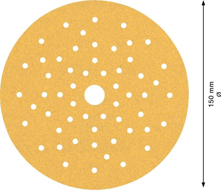 Image du produit Bosch Professional Zubehör EXPERT C470 Papier abrasif multi-trous pour ponceuse excentrique, 150 mm, G 100, 5 pcs. (100)