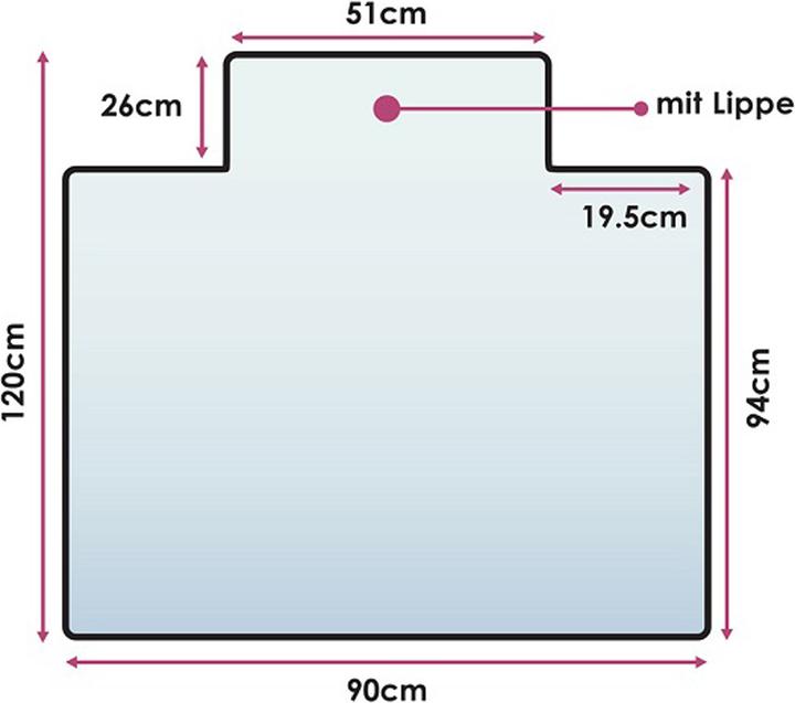 Produktbild Trenddeko Computex anti-statik Bodenschutzmatte (120 x 90 cm)