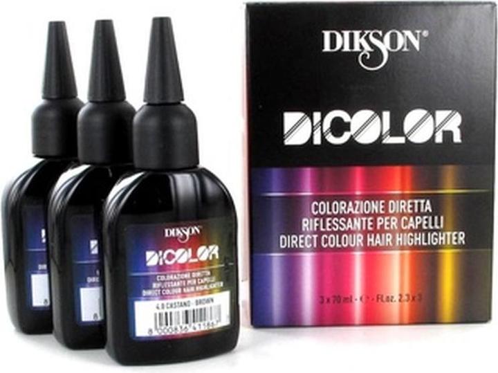 Image du produit Dikson DICOLOR Professional Direct 4.0 Colorant pour cheveux bruns - Lot de 3 (Brun moyen)