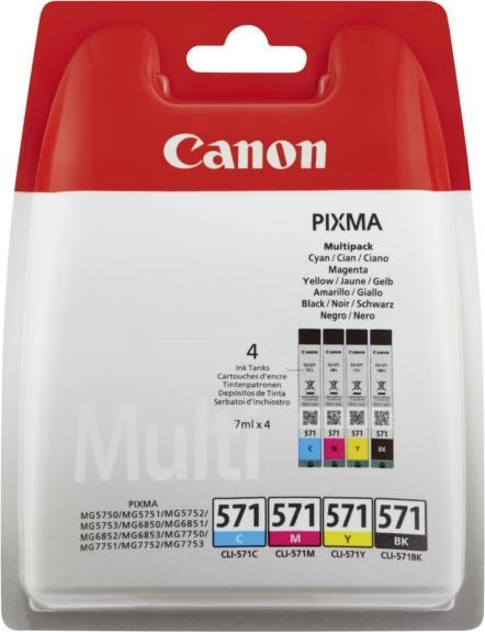Actual product image Canon PVP/CLI-571+PP-201 CMYK 50sh BLIST+SEC (M, C, Y, FC)