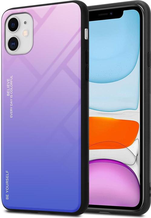 Produktbild Cadorabo TPU 2 Farben Glas Cover (Apple iPhone 11)