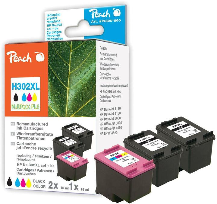 Produktbild Peach 302XL + color MP Plus (BK, C, M, Y)