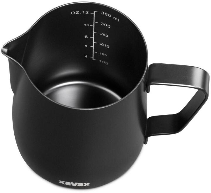 Actual product image Xavax Stainless steel barista milk jug, milk froth jug, 350ml, matt black