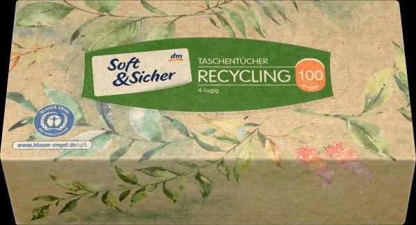 Actual product image dm Soft&Sicher Handkerchief Box Recycling