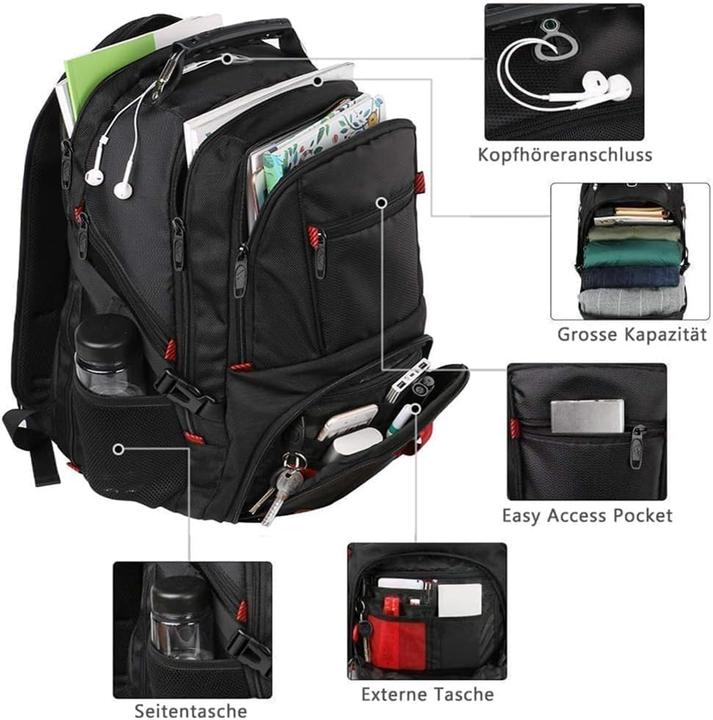 Actual product image Matein 50 liter backpack (17 inch) (50 l)