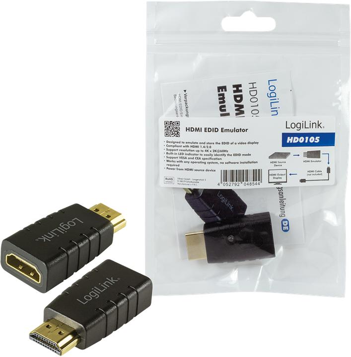 Produktbild LogiLink HDMI EDID Emulator (HDMI, 4.50 cm)