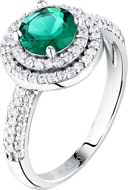 Immagine prodotto Morellato Dazzling Silver Ring With Green Zircon Tesori Saiw27801 (58, 925 Argento)