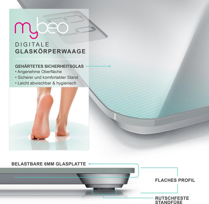 Immagine prodotto Mybeo Bilancia pesapersone digitale (180 kg)
