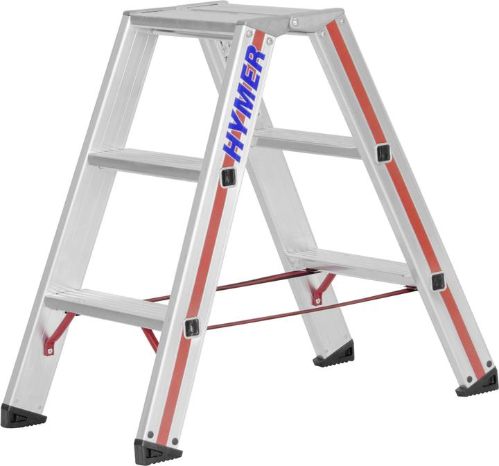 Hymer-Leitern Stufenstehleiter (Stile, 77 cm)