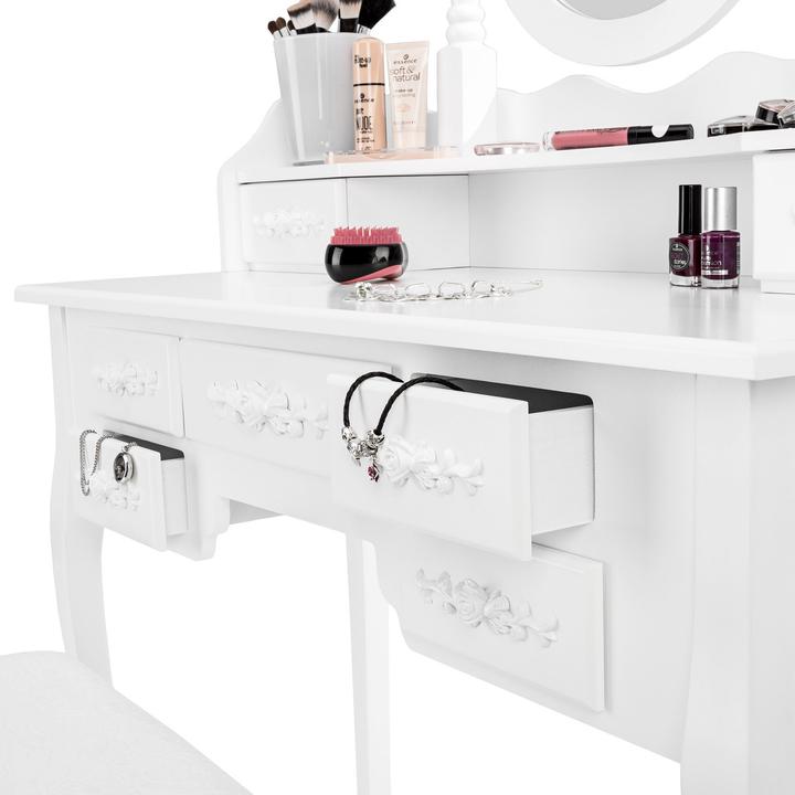 Image du produit tectake Coiffeuse (40 x 40 x 145 cm)