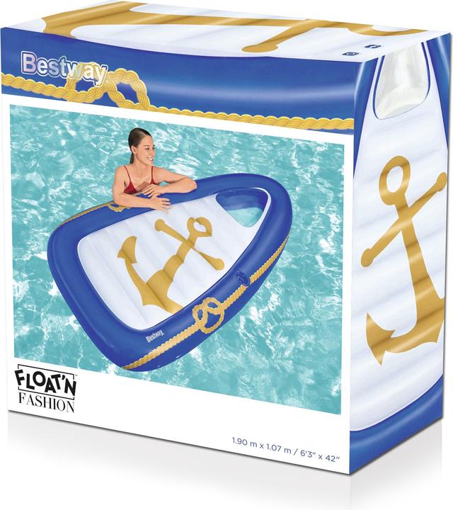 Actual product image Bestway inflatable mattress - boat 190x107cm