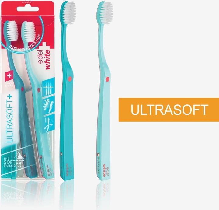 Immagine prodotto Edel + White Spazzolino da denti Ultrasoft Duo PET Box (Extra morbido, 2 x)