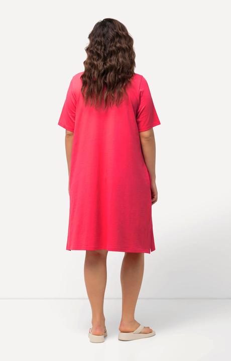 Produktbild Ulla Popken Jerseykleid, A-Linie, Rundhals, Halbarm, Taschen (50, 52)