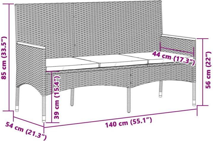 Produktbild vidaXL Gartenbank