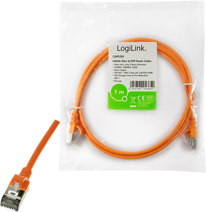 Produktbild LogiLink Netzwerkkabel (STP, CAT6a, 1 m)