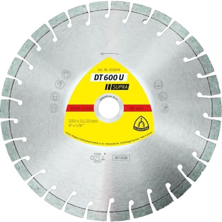 Actual product image Klingspor DT 600 U Supra - diamond blades 125 x 22,23 mm