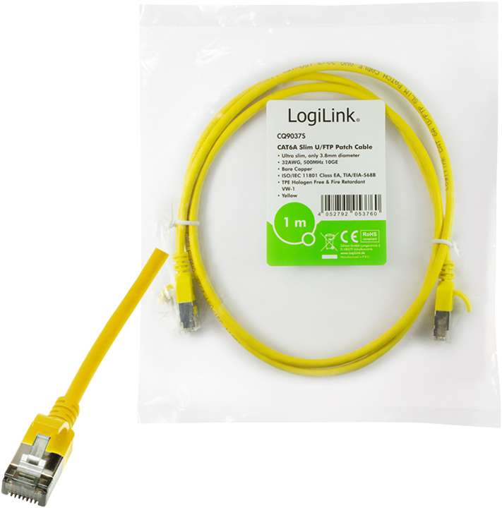 Immagine prodotto LogiLink Cavo di rete (STP, CAT6a, 1 m)