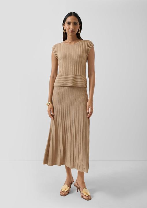 Image du produit s.Oliver Midi-Strickkleid mit Metallic-Garn und U-Boot-Ausschnitt (48)