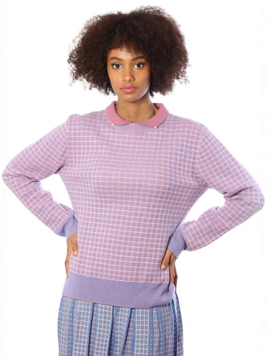 Produktbild Bellemere Pullover Merino Tweed Pullover With Pearl Polo Collar (M)