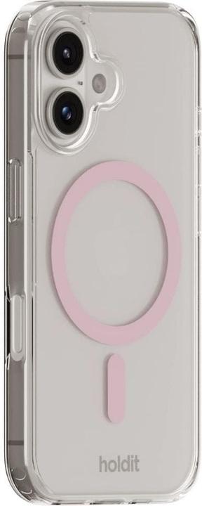 Productafbeelding Holdit MagSafe hoesje iPhone 16 Roze/Transparant (Apple iPhone 16)