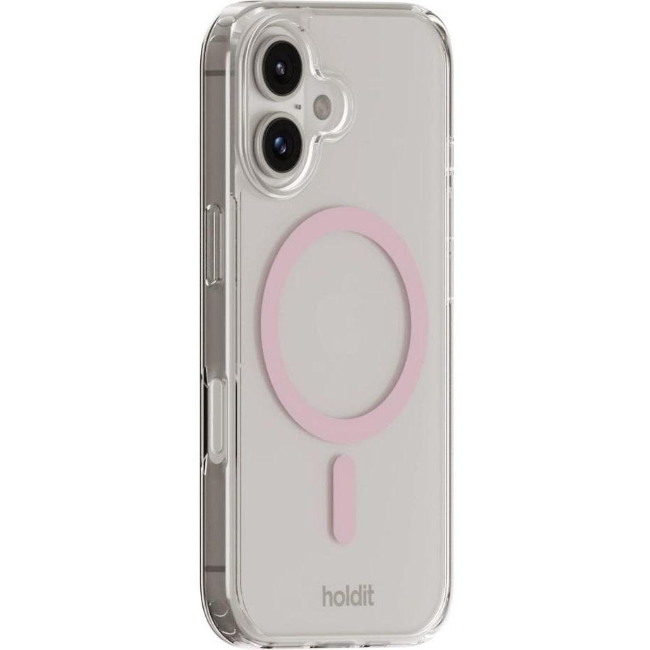 Thumbnail - Holdit MagSafe Case iPhone 16 Rosa/Transparent (Apple iPhone 16), Smartphone Hülle, Transparent, Pink
