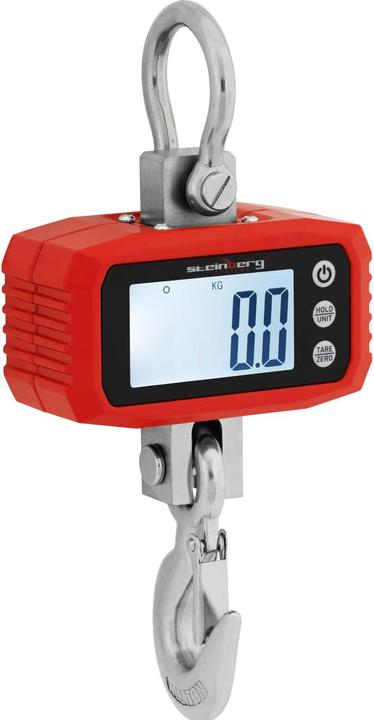 Produktbild Steinberg Kranwaage 1000 kg / 100 g Hängewaage Zugwaage LCD Lastenwaage Aluminiumgehäuse