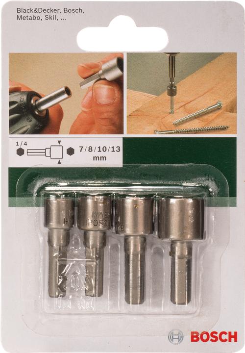 Produktbild Bosch Zubehör Steckschlüssel-Set 36 36 38 38 mm (10 mm, 13 mm, 7 mm, 8 mm)