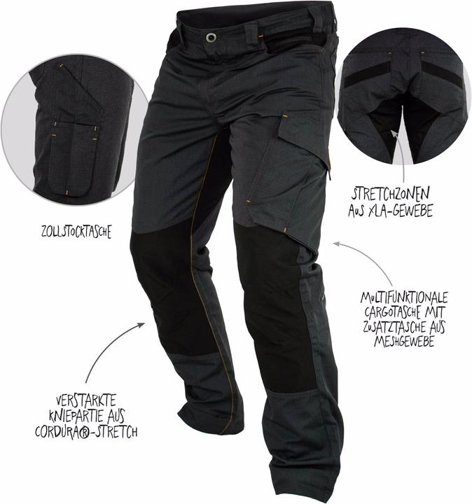 Actual product image Forsberg Braxa work trousers with stretch zones and Cordura® reinforcements (56)