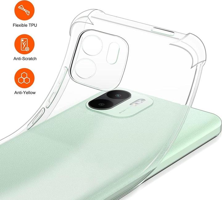 Actual product image Screenguard Xiaomi Redmi A2 Case Crystal Soft Airbag Bumper (Xiaomi Redmi A2)