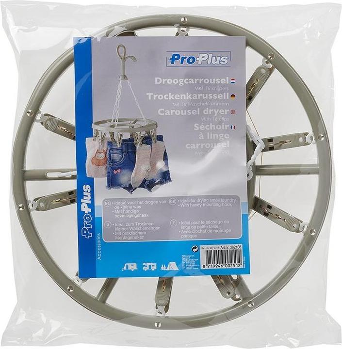 Actual product image ProPlus Drying carousel with 16 clothespins