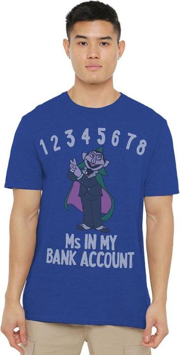 Image du produit - T-shirt motif Comte Vampirouette BANK ACCOUNT - Adulte (L)