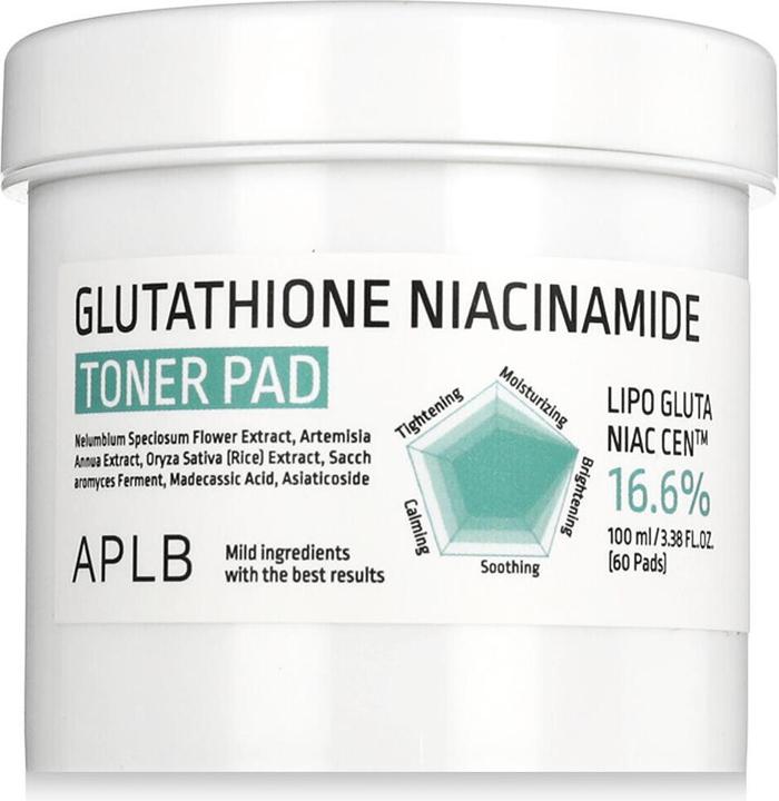Produktbild Aplb Glutathione Niacinamide Toner Pad 60 Pads (Gesichtswasser)