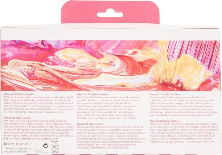 Immagine prodotto Talens Set di vernici acriliche da 6 (Multicolore, 75 ml)