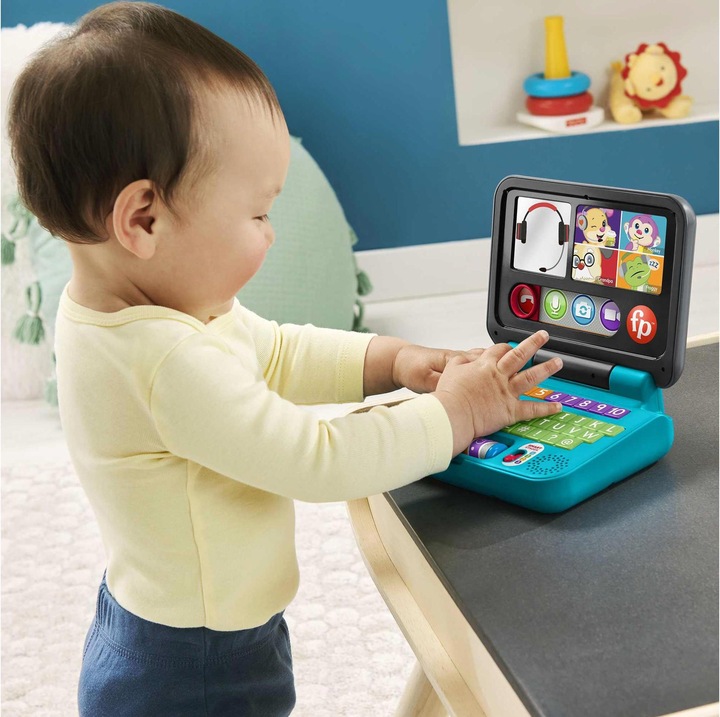 Produktbild Fisher-Price Lernspass Homeoffice Laptop (Französisch, Englisch)