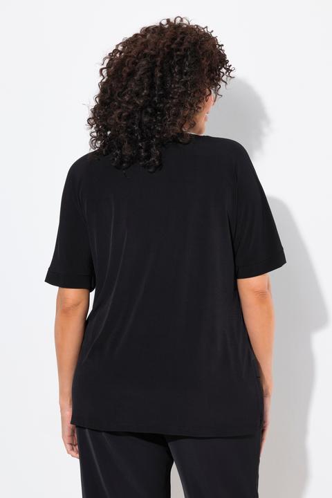 Produktbild Ulla Popken T-Shirt, Blätter, Oversized, Rundhals, Halbarm (54)