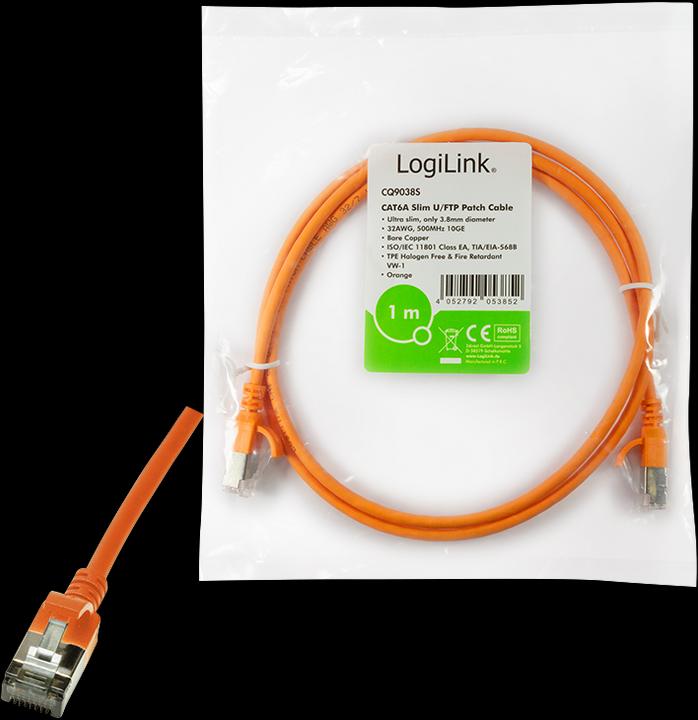 Produktbild LogiLink Netzwerkkabel (STP, CAT6a, 1 m)