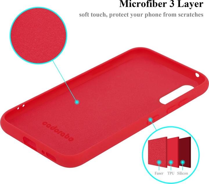 Actual product image Cadorabo TPU Liquid Silicone Case Cover for Samsung Galaxy A90 5G (Samsung Galaxy A90 5G)