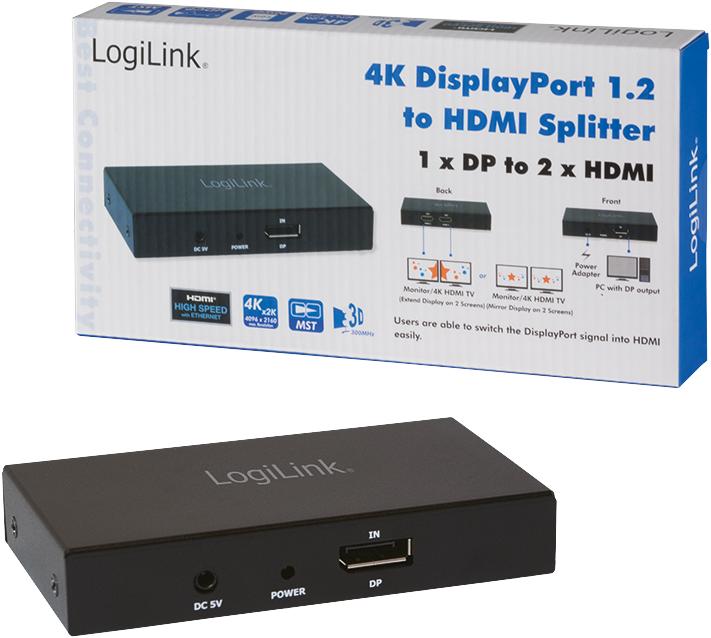 Produktbild LogiLink 4K DisplayPort 1.2 zu HDMI