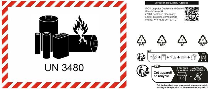 Actual product image IPC 916366-421 (3 cubicles, 4150 mAh)