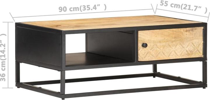 Image du produit vidaXL Couchtisch (90 x 55 x 36 cm)