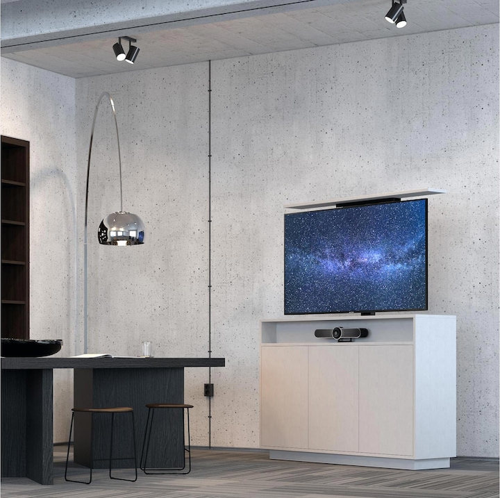Produktbild Multibrackets TV-Lift AV-Möbel, Weiss max. 50 kg (55", 50 kg)