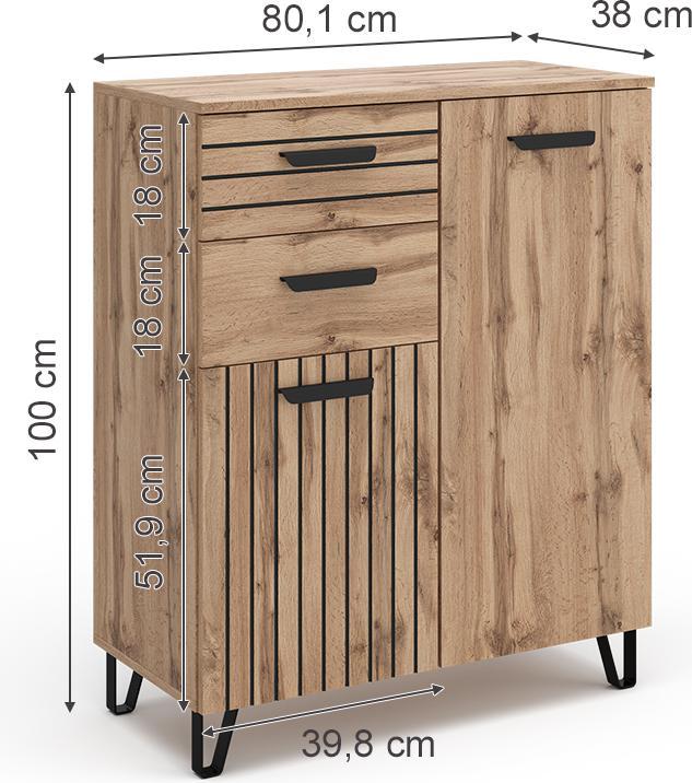 Vicco Amber (80 x 38 x 100 cm)