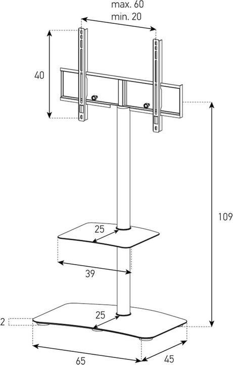 Actual product image Sonorous PL2810 (55", 30 kg)