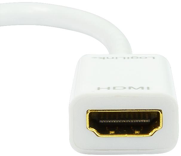 Actual product image LogiLink Mini DP zu (HDMI, 10 cm)