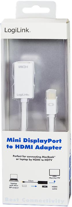 Actual product image LogiLink Mini DP zu (HDMI, 10 cm)