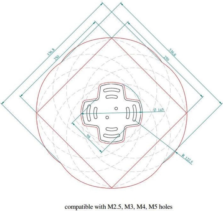 Actual product image Euromet ARAKNO Universal ceiling mount (Ceiling)