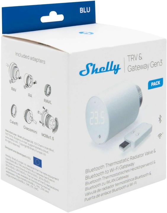 Immagine prodotto Shelly BLU TRV x1 + BLU Gateway Gen3