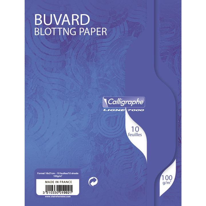 Image du produit Calligaphe Buvard 7000 16x21 cm 10 feuilles uni 100 g teinte blanche -