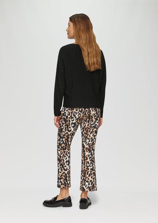 Produktbild S.Oliver Strickpullover Strickpullover mit Fledermausarm und Strukturmuster (48)