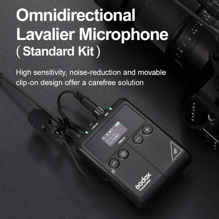 Productafbeelding Godox UHF Draadloze & Lavalier-microfoon TYPE-C-poort (5V)